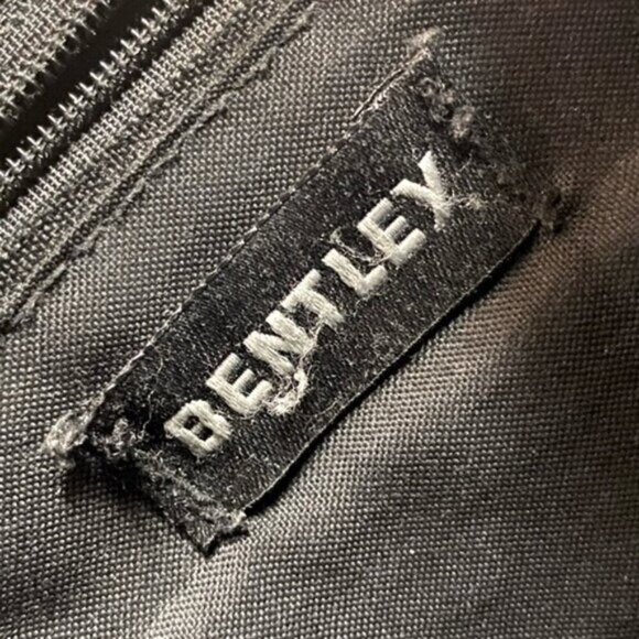 Vintage Bentley Black Leather Purse Shoulder Bag Handbag - Picture 4 of 14